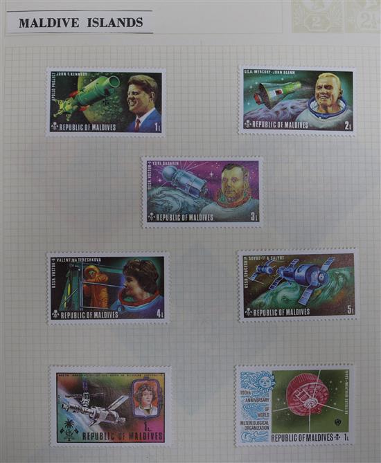 A collection of world stamps